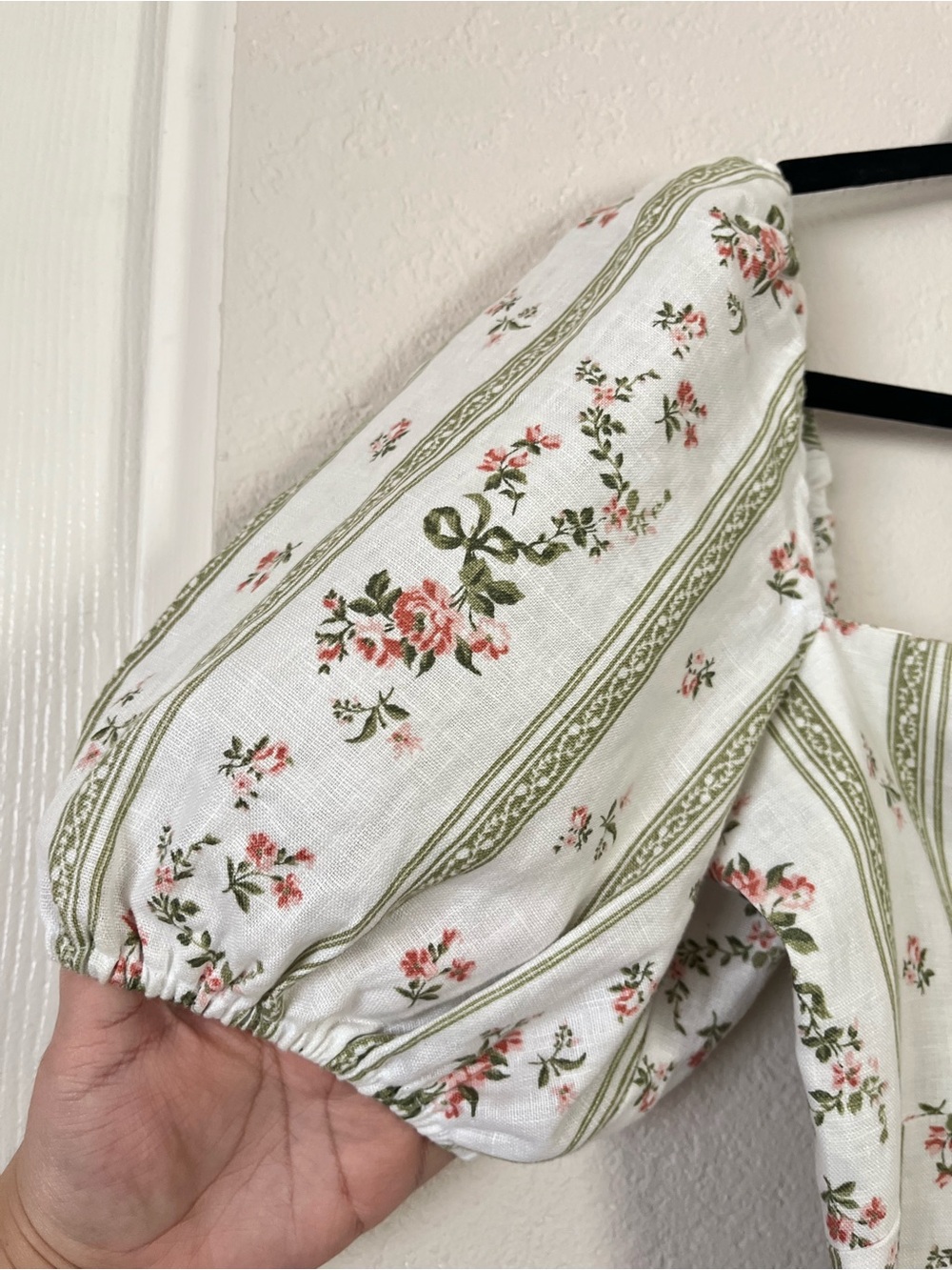 Reformation Arancini Puff Sleeve Top Heath Floral Renaissance Milkmaid Peasant - Picture 4 of 16